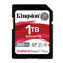 Kingston Canvas React Plus V60 1TB SD Karte