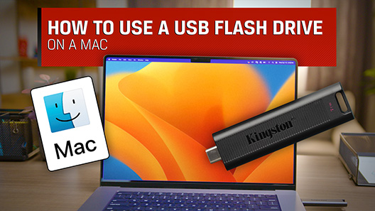 在 Mac 上使用 USB 闪存盘